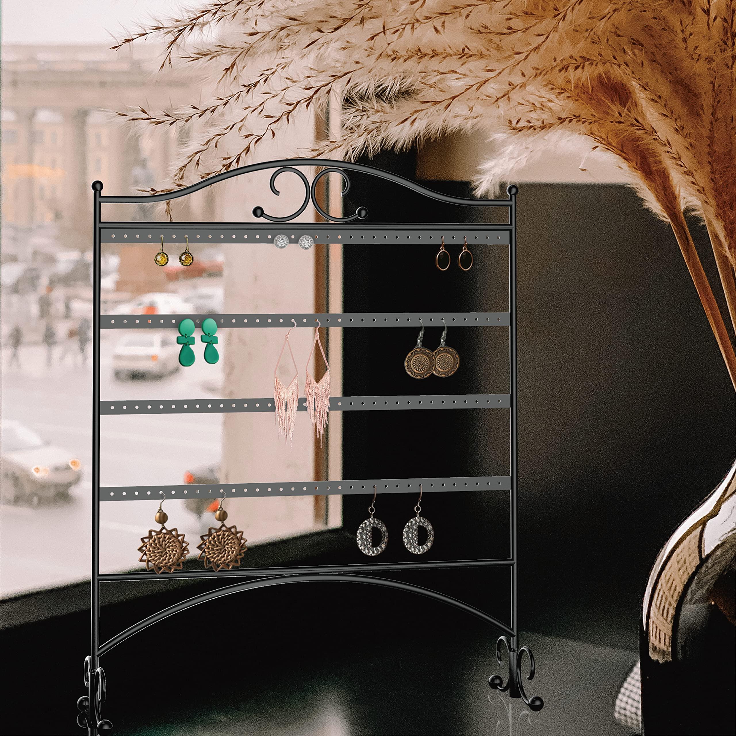 Mango Steam Mango Steam Jewelry Organizer for Hanging Earrings, Black