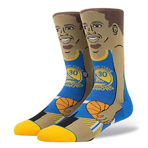 Stance Stance Men's S. Curry Crew Sock, Blue, L