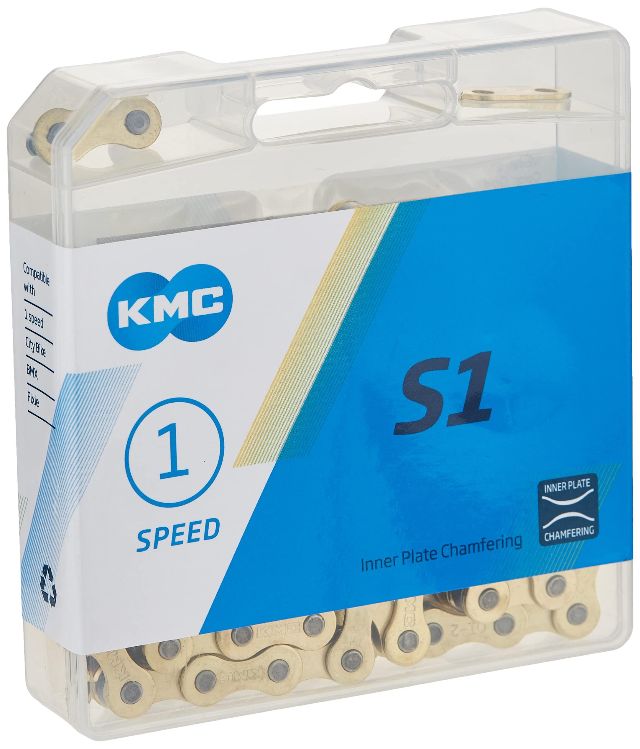 KMCA0 KMCA0 Z410 112 Gold Bicycle Chain (1-Speed, 1/2 x 1/8-Inch, 112L, Ti-N Gold)