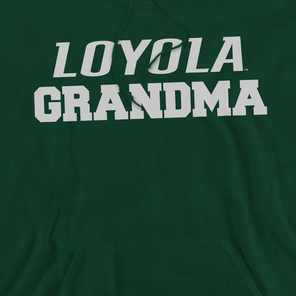 LOGOVISION Loyola University Maryland Official Grandma Unisex Adult Pull-Over Hoodie, Hunter Green, Large