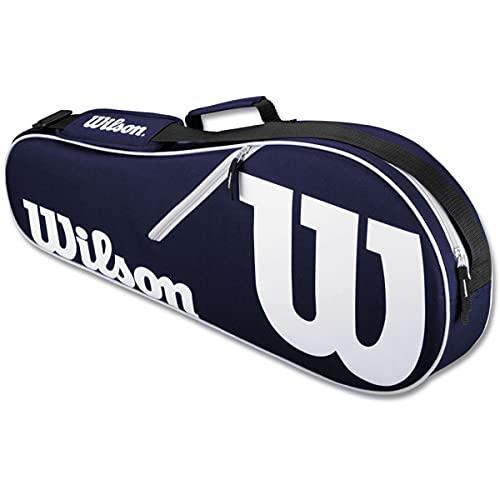 Do It Tennis Wilson Hyper Hammer 5.3 Oversized/Extended Tennis Racquet (4 1/8\" Grip) Set or Kit Bundled with a Navy/White Advantage 2-Pack Tennis Racket Bag and a Can of Tennis Balls