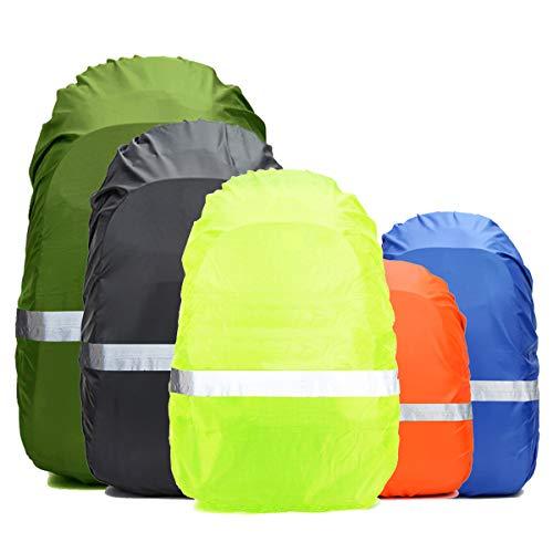 Frelaxy Frelaxy Hi-Visibility Backpack Rain Cover with Reflective Strip 100% Waterproof Ultralight Backpack Cover, Storage Pouch, Anti-Slip Cross Buckle Strap, for Hiking, Camping, Biking, Outdoor, Traveling
