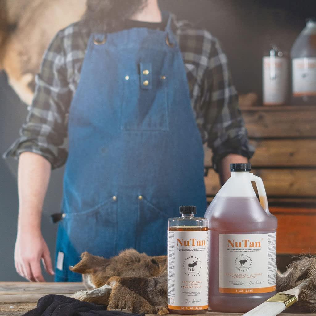 ADVANCED TANNING SOLUTIONS Products for Taxidermy Advanced Tanning Solutions - NuTan 32oz DIY Hide and Fur Tanning Solution - Next Generation At Home Hair-On and Buckskin Tan