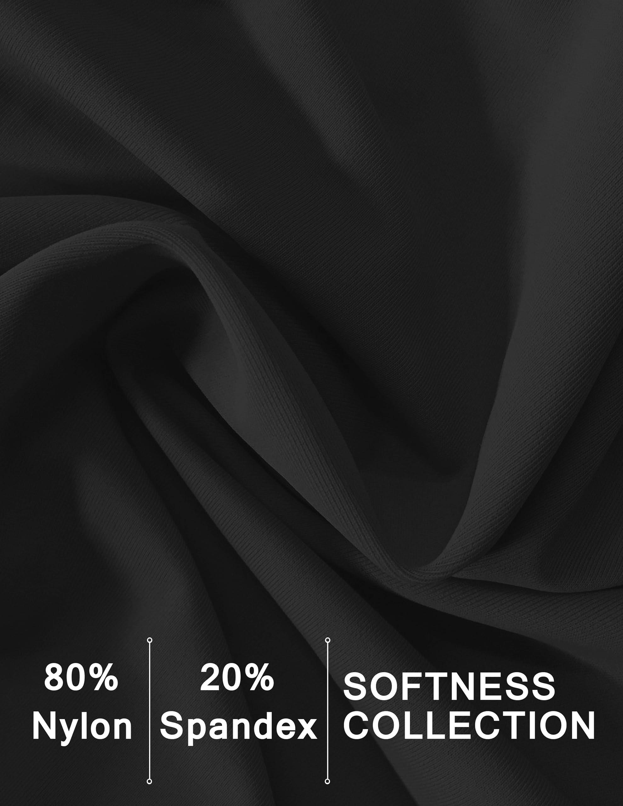 SOOWOT Flare Crossover Leggings with Pockets for Women 34\" High Waisted V Cross Wide Leg Yoga Pants Tummy Control Bootcut Workout Gym Black M