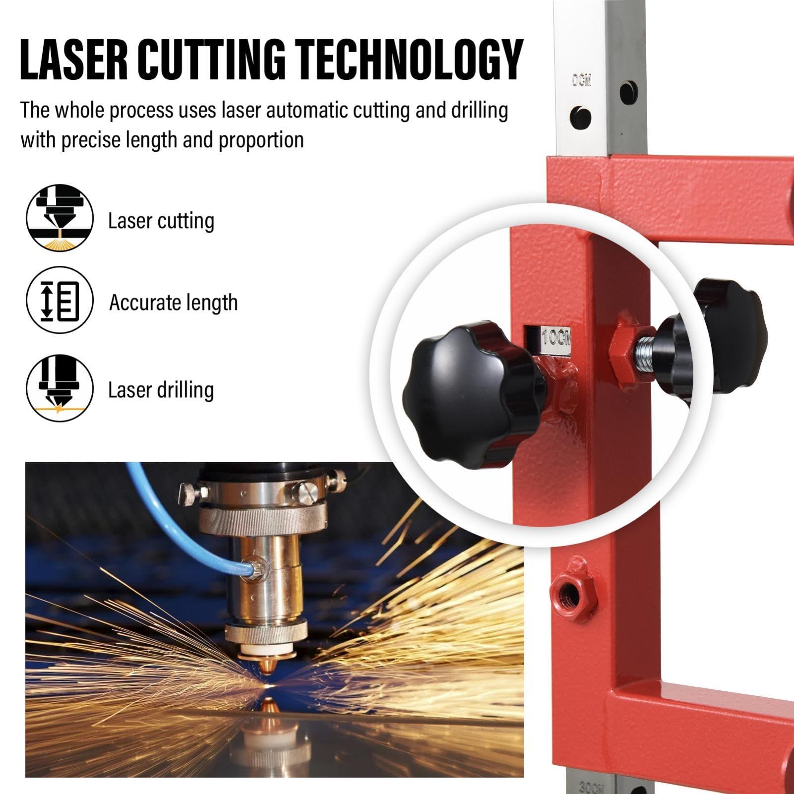 NineFit Basics Vertical Jump Tester, Wall Mounted Vertical Height Jump Measure Apparatus, 3.9-11.5Ft Adjustable Vertical Trainer Stand for Vertical Jump Training