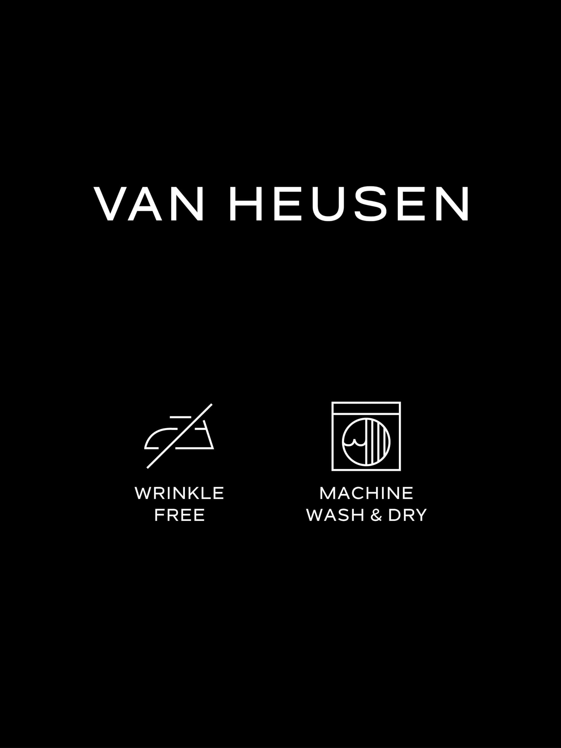 Van Heusen Van Heusen Men's Dress Shirt Fitted Poplin Solid, Scallop, 16.5" Neck 36"-37" Sleeve