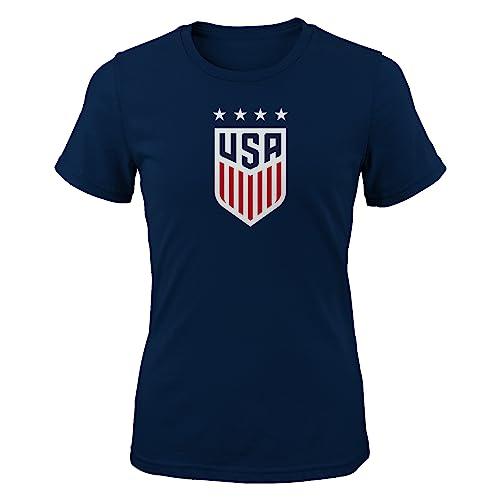 Outerstuff Outerstuff Womens US Soccer Name & Number Short Sleeve Tee, Navy, X-Large