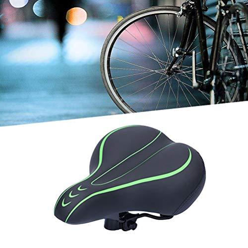 LIOOBO LIOOBO High-Elastic Bicycle Saddle Shock Absorption Cushion Comfortable Bicycle Seat for Man Woman Male (Black Green)