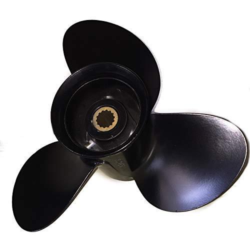 ARKDOZA ARKDOZA 9.25x10 Aluminum Propeller Fit Mercury 9.9/15/20HP Outboard Engines 14 Spline Tooth, RH