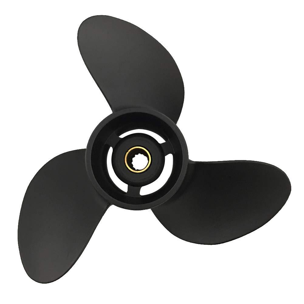 Captain Marine Captain Propeller 7.8x7 Fit Tohatsu Outboard Engine 4hp 5hp 6hp MFS4/5S/6S M5B 12 Tooth Spline 3R1B64514-2
