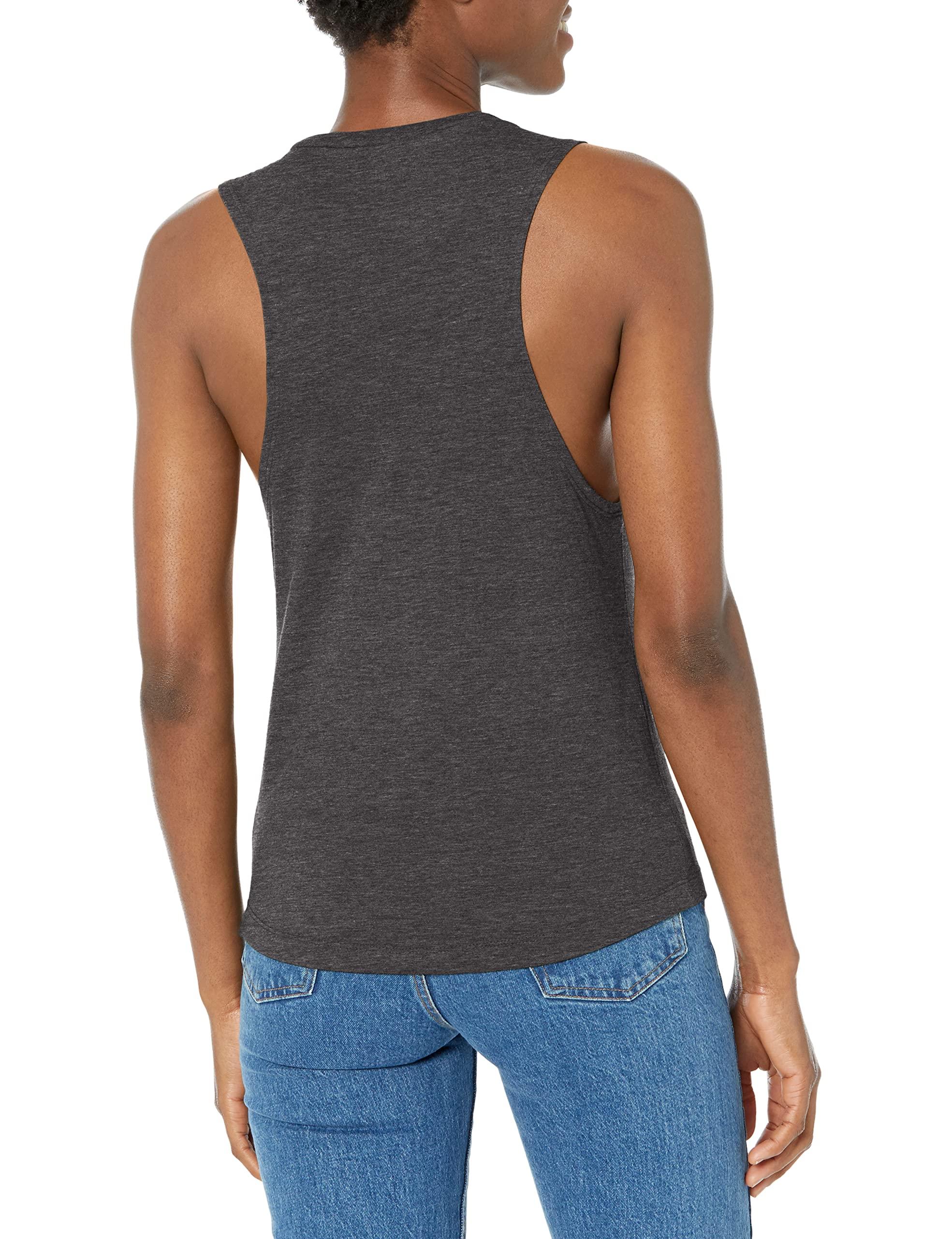 Nickelodeon Nickelodeon Spongebob Squarepants SB KeepingUp Meme Women's Muscle Tank, Charcoal, Small