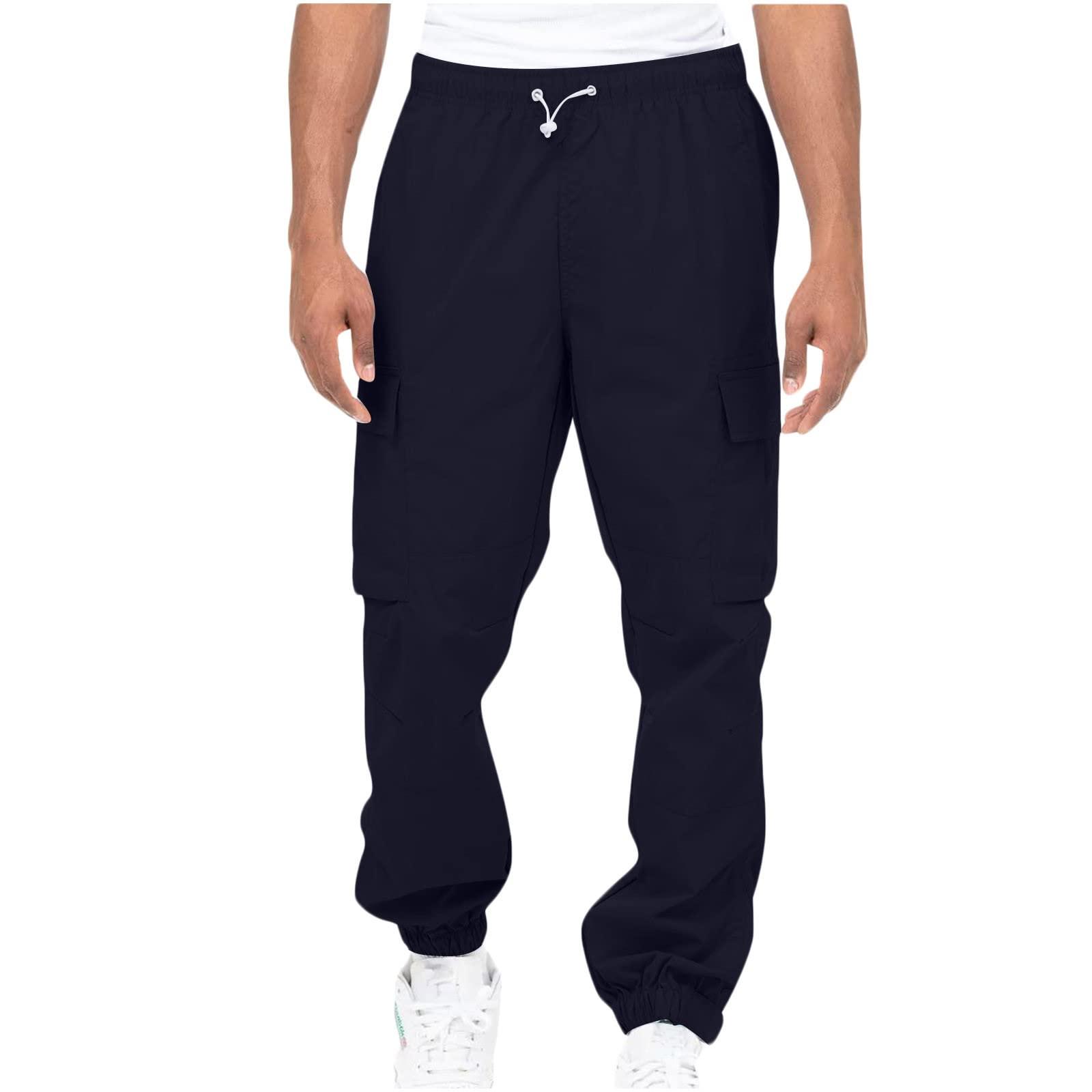 Ctreela Ctreela Mens Fashion Cargo Jogger Pants Outdoor Hiking Relaxed Fit Sweatpants Multi Pockets Tapered Leg Sports Track Pants