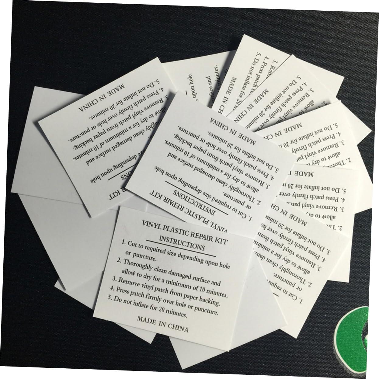 BESPORTBLE BESPORTBLE 20pcs Inflatable Boat Repair Kit Square PVC Patch Kit Light Grey Patch Glue Tool for Kayak Canoe