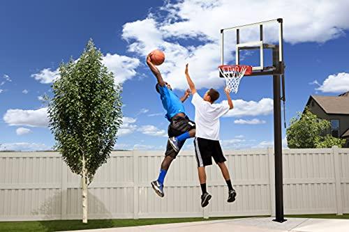 Lifetime Lifetime Crank Adjust In Ground Tempered Glass Basketball Hoop, 54\", Clear