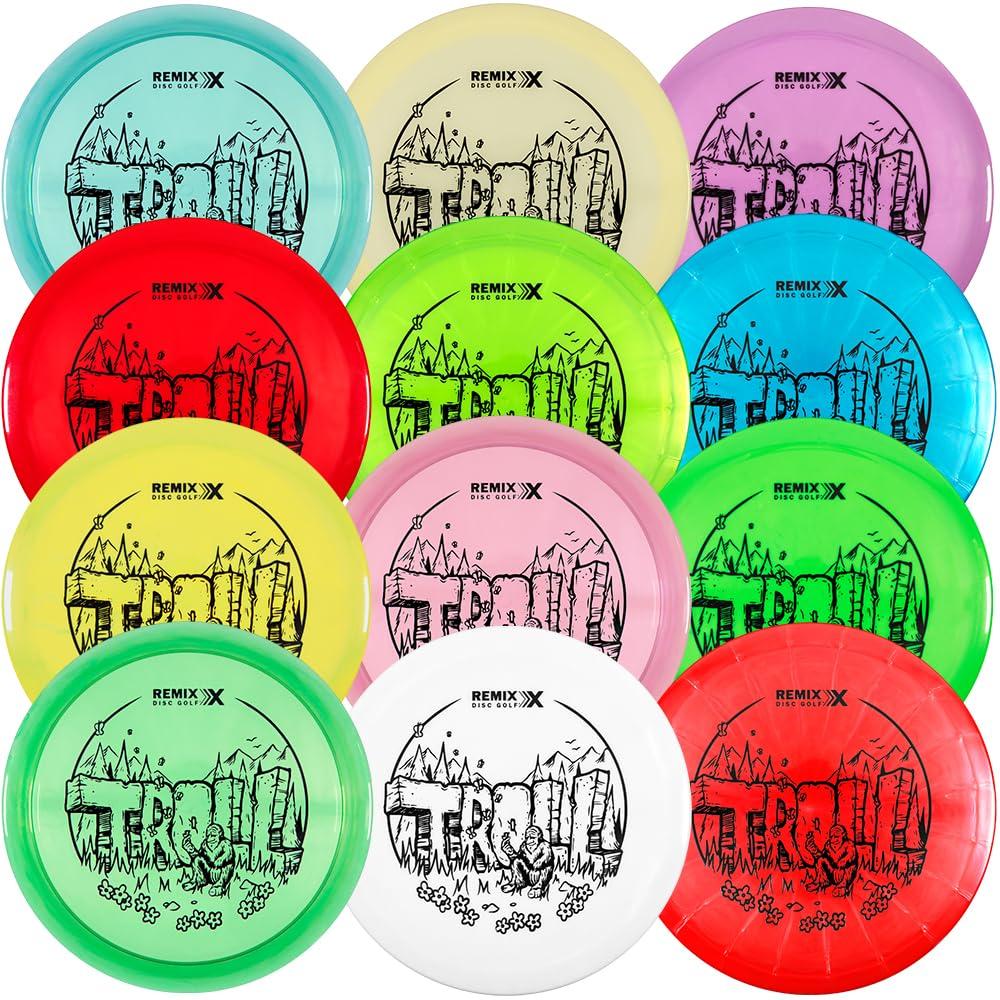 Remix Disc Golf Remix Troll Disc Golf Fairway Driver Sport Plastic 12-Count Variety Pack