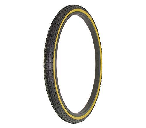 Alta Alta Bicycle Tire Duro 26\" x 1.75\" Bike Tire Comp 3 Tread, Multiple Colors (Black/Gum Wall)