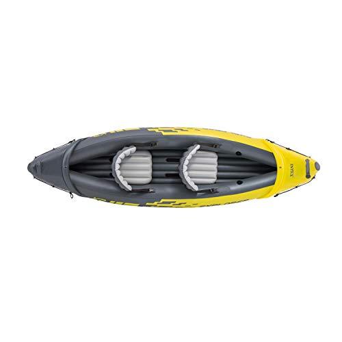 Intex Intex Explorer K2 Yellow 2 Person Inflatable Kayak with Aluminum Oars & Air Pump