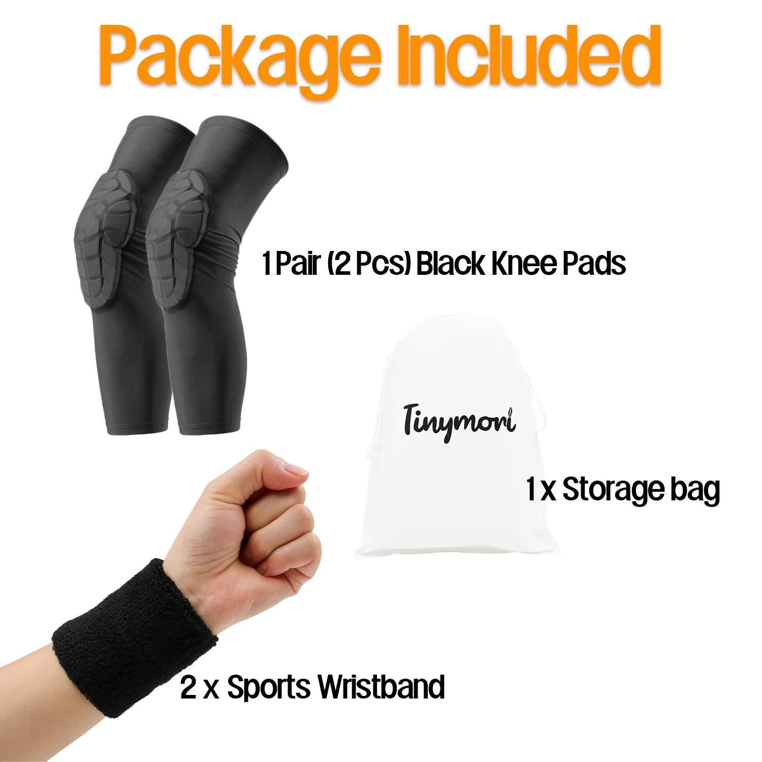Tinymori Tinymori Kids Arm Knee Sleeve Pads 5-15 Years Children Youth Sports Compression Leg Protective Knee Elbow Guard with Wristbands for Volleyball, Basketball, Baseball, Football, Cycling