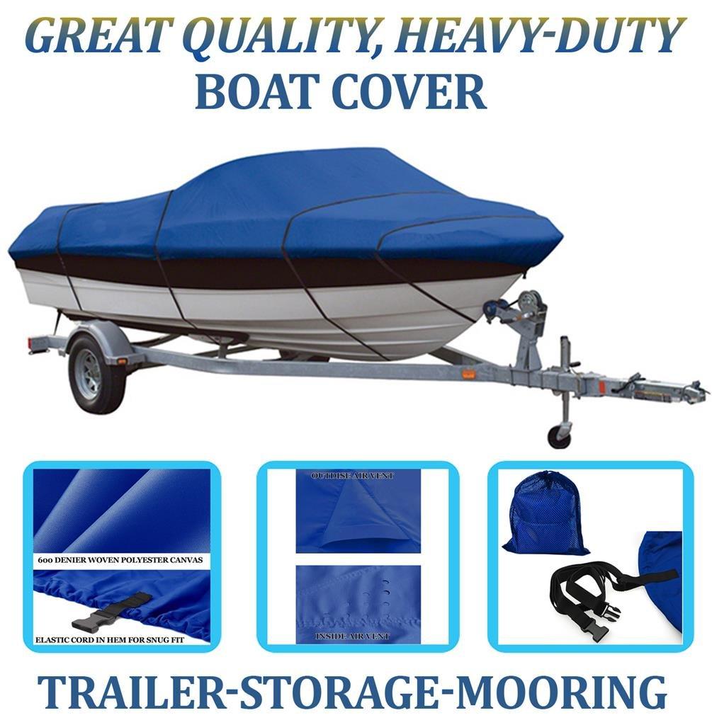 SBU Blue Boat Cover Compatible for SEA Hunt Escape 186 W/O BOWRIDER 2003-2012, Travel Storage Mooring