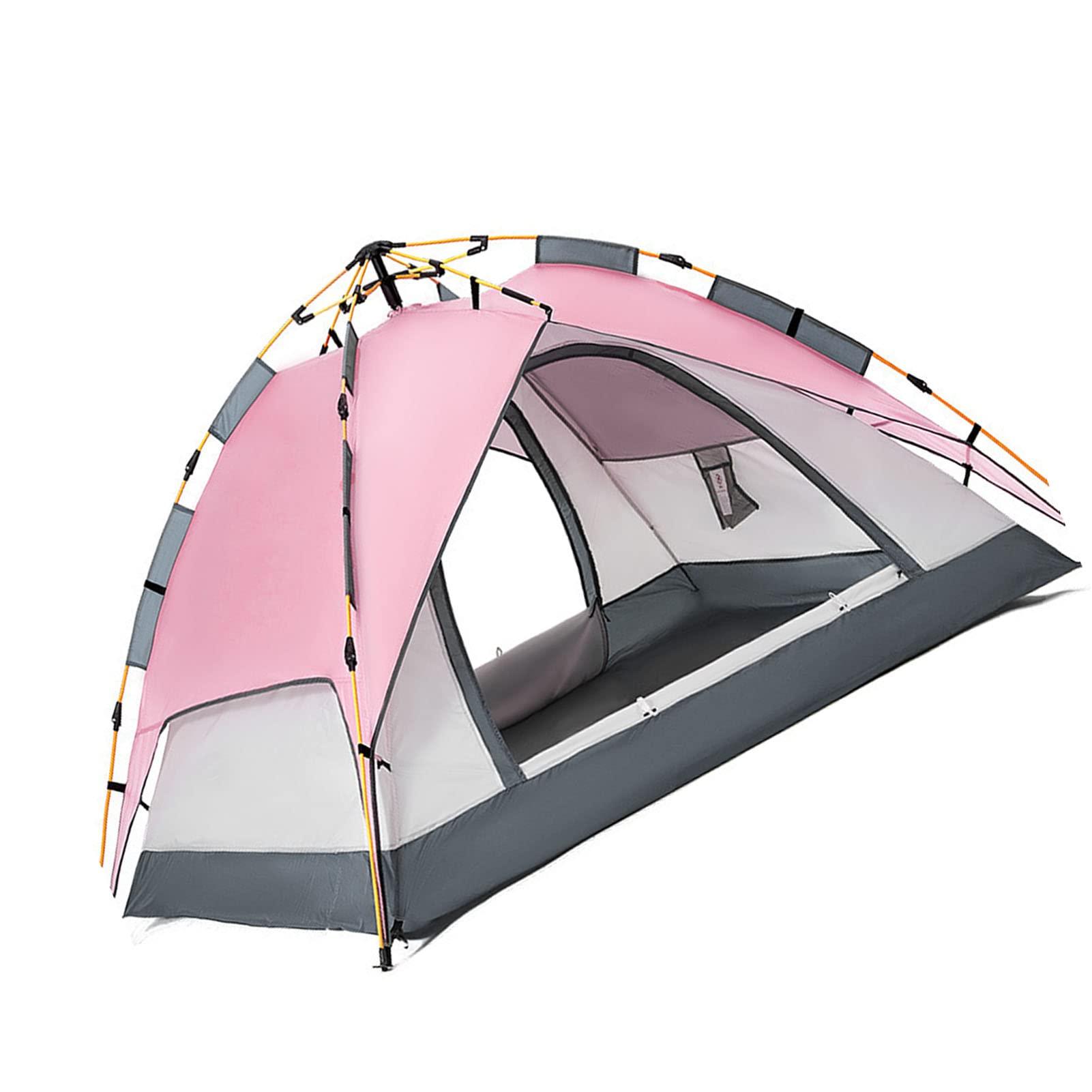 Airshi Airshi Double Layer Tent, Large Space Camping Tent for Hiking (Pink)