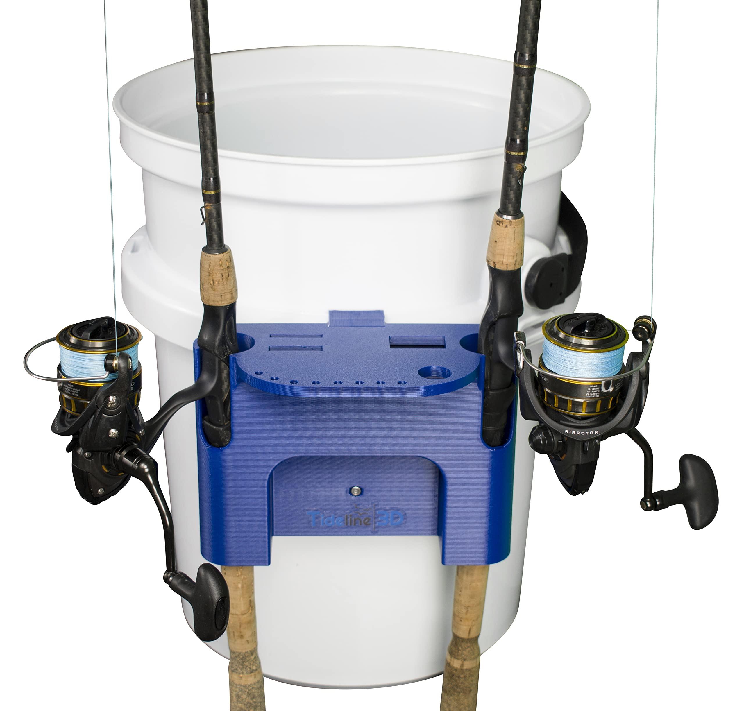 Tideline3D Tideline3D Fishing Rod Holder Compatible with YETI LoadOut Bucket (Deep Blue)