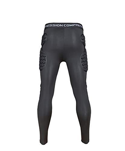 Jellybro Jellybro Mens Padded Compression Pants Football Girdles Athletic Leggings for Soccer Basketball Paintball Hockey