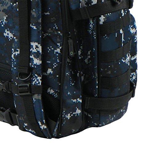 East West U.S.A East West U.S.A RTC515 Tactical Molle Sport Military Assault Expandable Trekking Bag, Navy Camo
