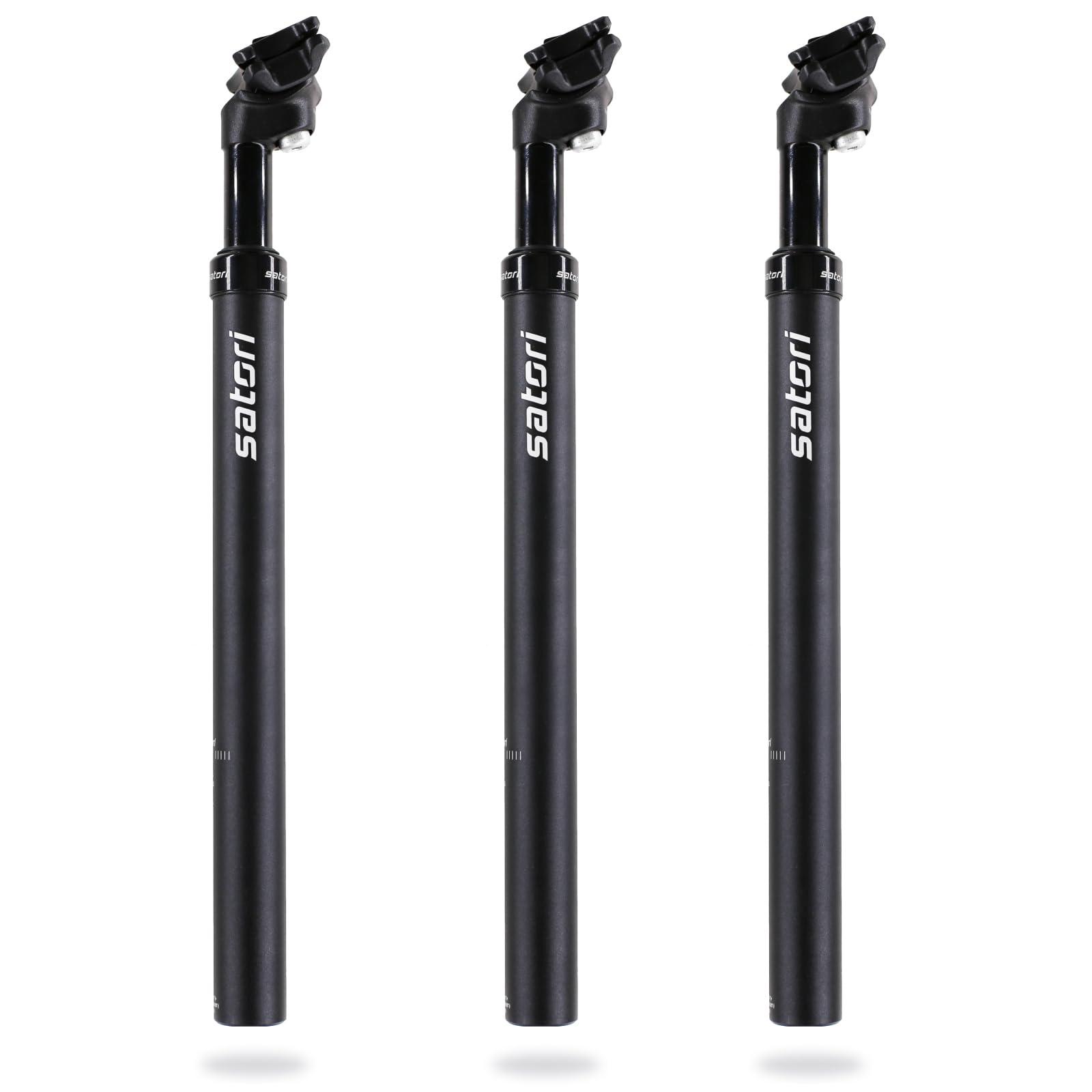 DJC Components DJC Satori Bike Suspension Seatpost Shock Absorber Damper Seat Post 27.2 28.6 30 30.4 30.9 31.6mm Solo(30mm black)