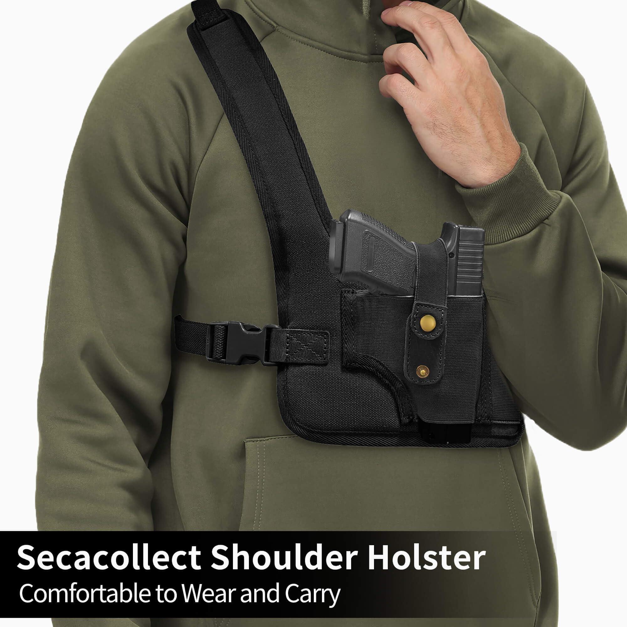 Secacollect Shoulder Holsters for Concealed Carry- Shoulder Gun Holster for Men and Women-Universal Pistol Chest Holster