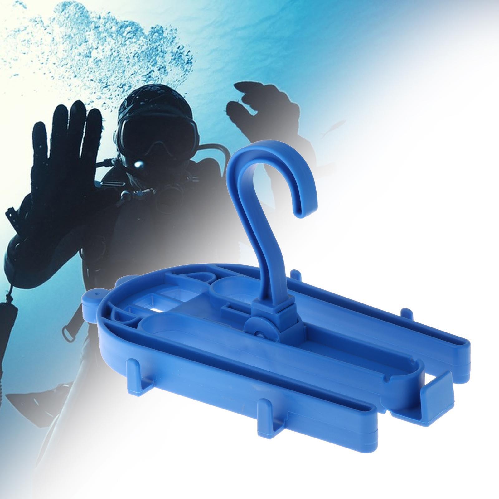 kowaku kowaku Drysuit Hanger Wetsuit Hanger Regulator Storage with Rotatable Hook Wet Suits Rack Hanger Surfing Suit Hanger for Snorkeling, Blue