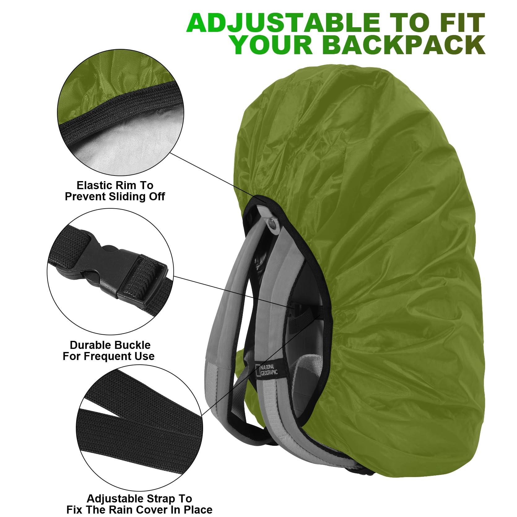LAMA LAMA 2 Pack Waterproof Rain Cover for Backpack, Reflective Rucksack Rain Cover for Anti-dust/Anti-Theft/Bicycling/Hiking/Camping/Traveling/Outdoor Activities