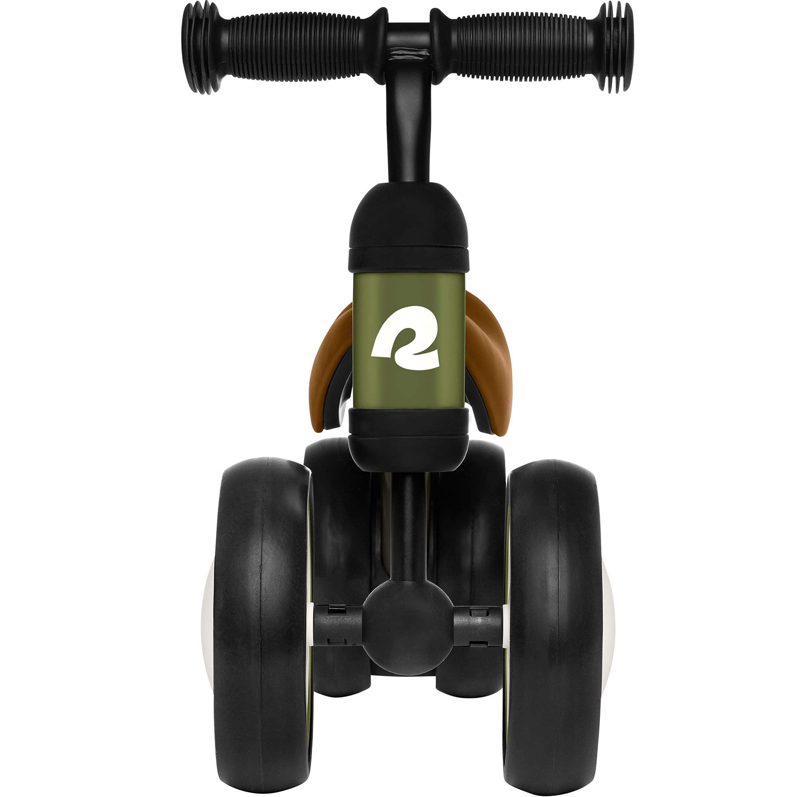 Retrospec Retrospec Chipmunk Plus Kids' Scooter & Cricket Baby Walker Balance Bike - Height Adjustable 3 Wheel Scooters with Foldable Seat and LED Lights - Ages 12-24 Months to 3+ Years