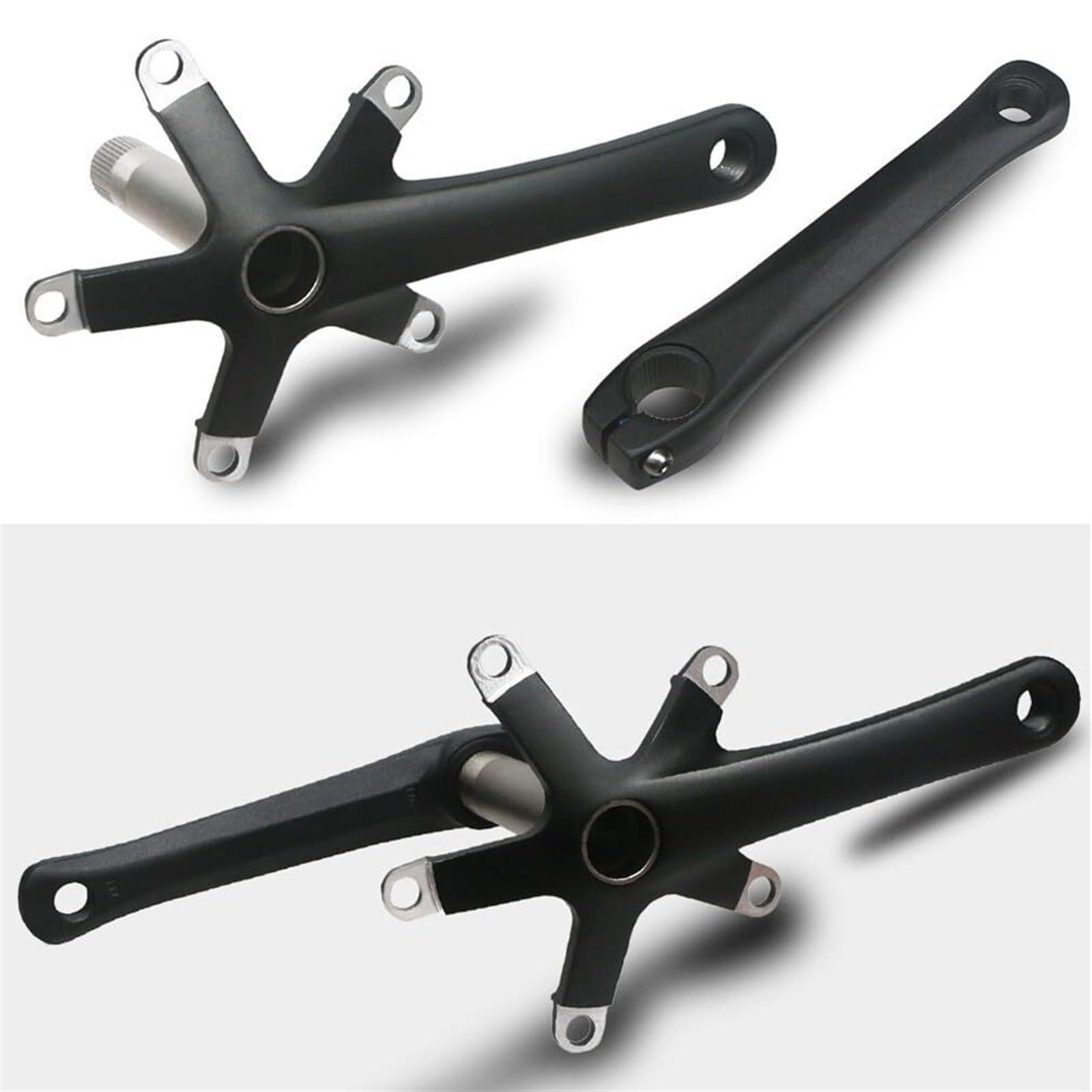 KLYso KLYso Crank Length 152mm/165mm/170mm 39T/50T Discs BCD130mm Road Bike Hollow One Piece Teethers Compatible with Single/Double Discs Road Bike Crank Bicycle Crank(BKA,152MM)