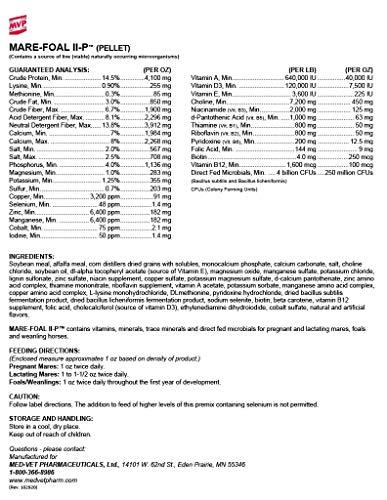 MVP Mare Foal II-P (10lb) Balanced Multi Vitamin/Mineral Supplement for Mares, Foals & Yearlings