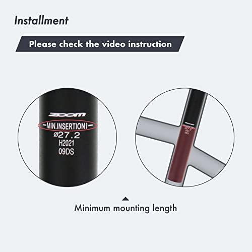 DJC Components DJC Suspension Seatpost Straight Pillar Headless Bike Seat Post Shock Absorber for City Bike MTB 25.4 27.2 28.6 30.4 30.9 31.6mm(28.6mm Black)