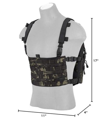 Lancer Tactical Lancer Tactical 1000D Nylon QD Chest Rig and Backpack Combo (Black Camo)