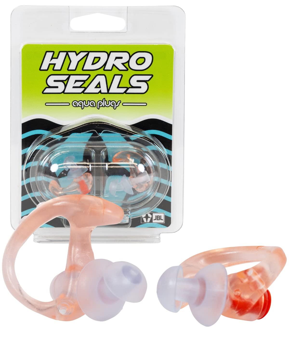 JBL JBL Spearguns Reusable Hydro Seal Aqua Ear Plugs for Swimming, Noise Reducing, Soft Silicone Hypoallergenic Earplugs, Blocks Water, Allows Equalizing, Perfect for Surfing and Diving, Small, 1 Pair