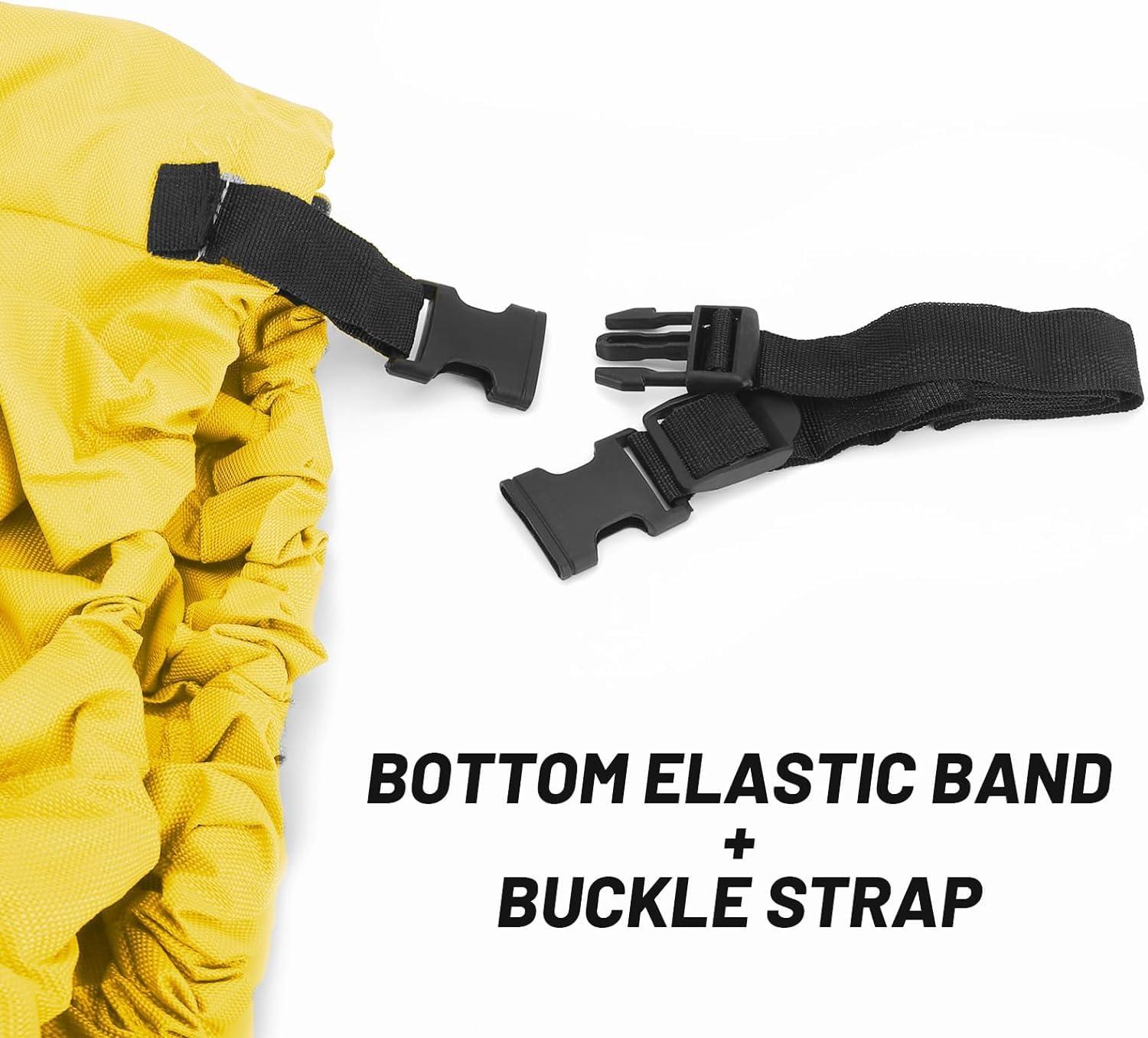 PHASFBJ PHASFBJ Boat Cover Fits V Shape,Water Proof Heavy Duty Oxford Fabric 600D Boat Tarp Marine Grade Protection Pro Boatcover Universal Boat Covers Boat Center Console Cover,Yellow,17~19FT