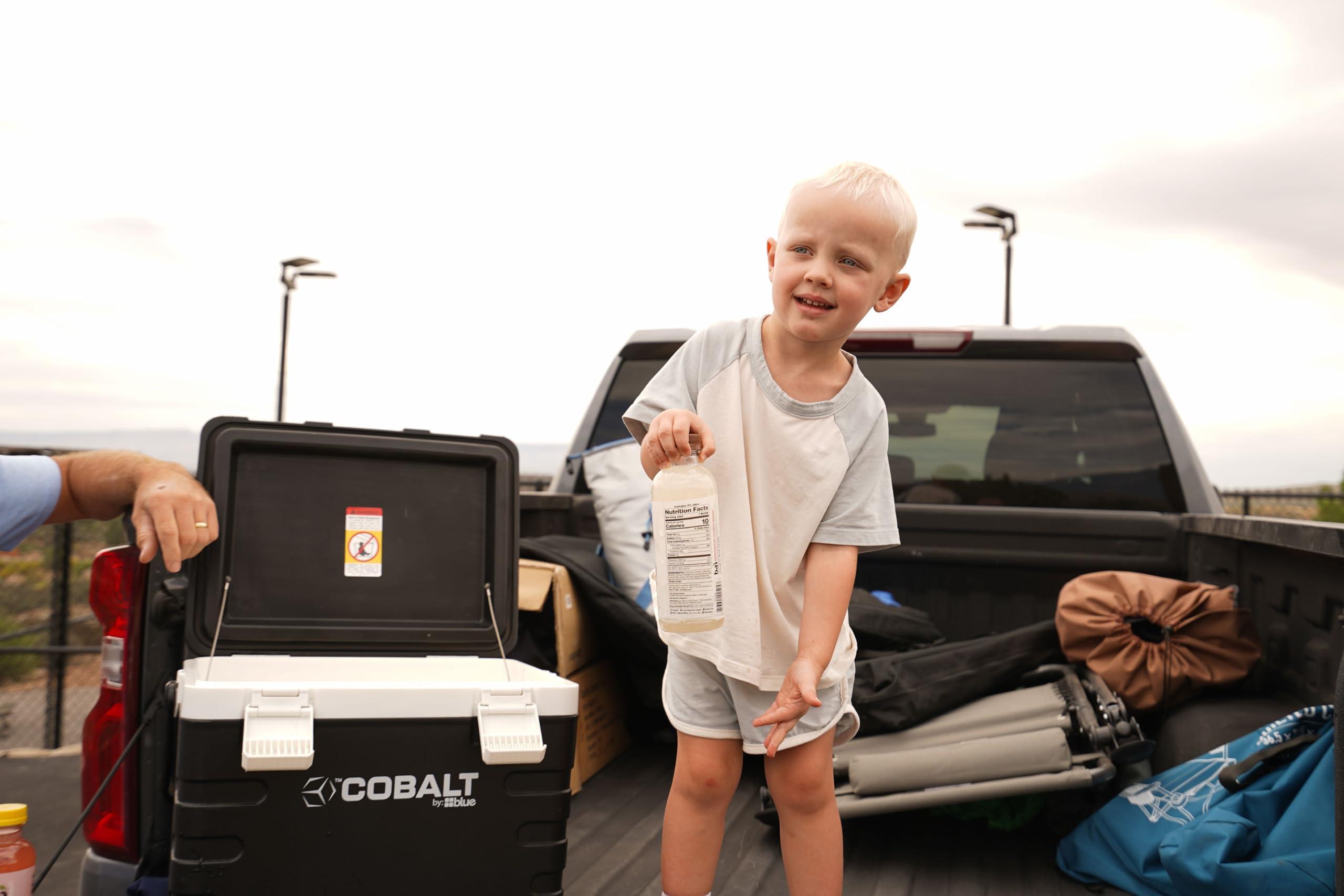 Blue Coolers 37 Quart Cobalt Weekender Cooler - Ice Chest by Blue Coolers for Camping, Sports Events, and Barbecues (Full Day Ice Retention) (Black)