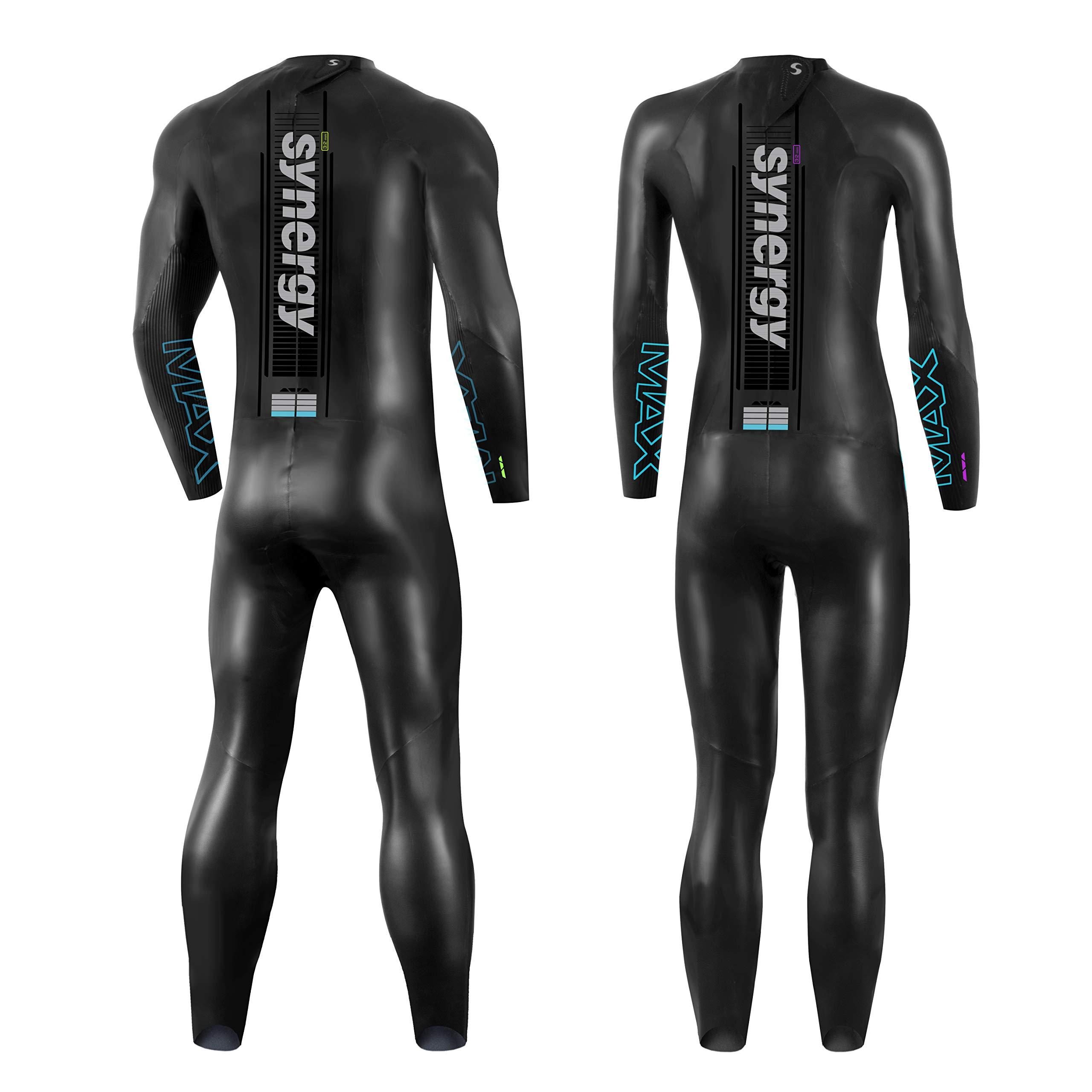 Synergy Synergy Triathlon Wetsuit 3/2mm - Volution Full Sleeve Smoothskin Neoprene for Open Water Swimming Ironman & USAT Approved (Women, Women\'s WX)