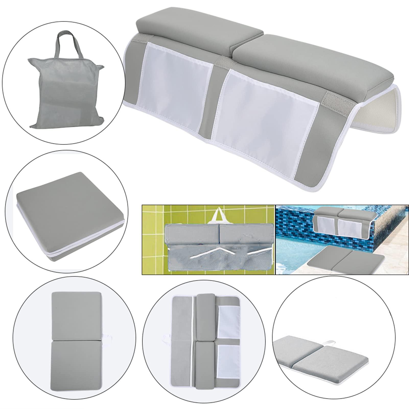 Miskall Bath kneeling pad, Bath Kneeler with Elbow Rest Pad Set, with Toy Organizer, 1.5inThick, for Elbow,Knee and Arm Support Bathtub Kneeling Pad Set, Quick Drying