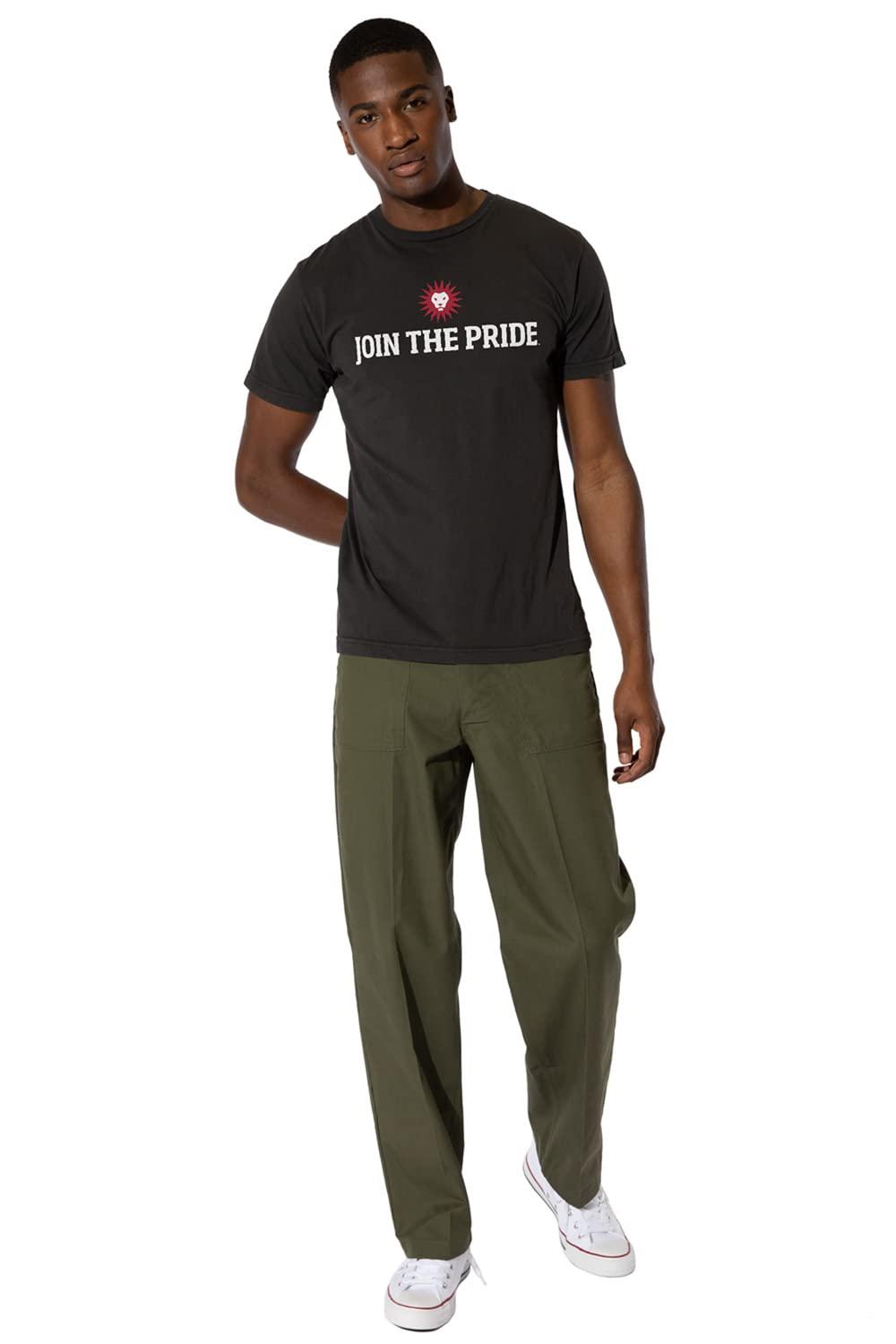 LOGOVISION Loyola Marymount University Official Stacked Short Sleeve Mens Cotton T-Shirt,Black, Small