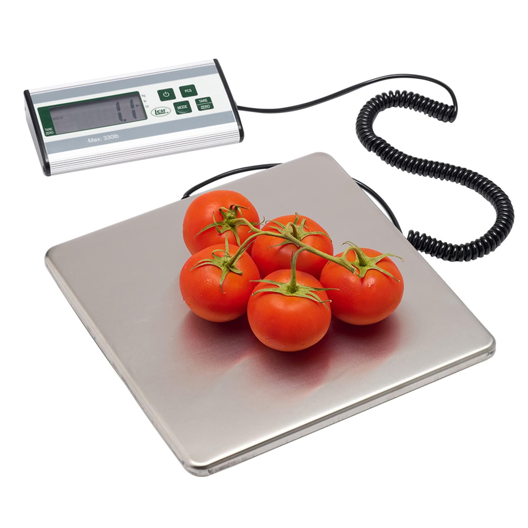 LEM LEM Stainless Steel Digital Scale | 330 lb & Grinder Foot Switch