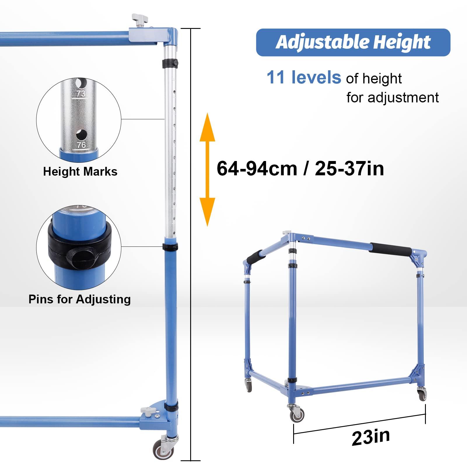 GanFindX GanFindX Folding Skater Aid for Kids Roller Skating, Adjustable Height Roller Skate Trainer for Kids Toddler Training Walker (Seafoam Green)