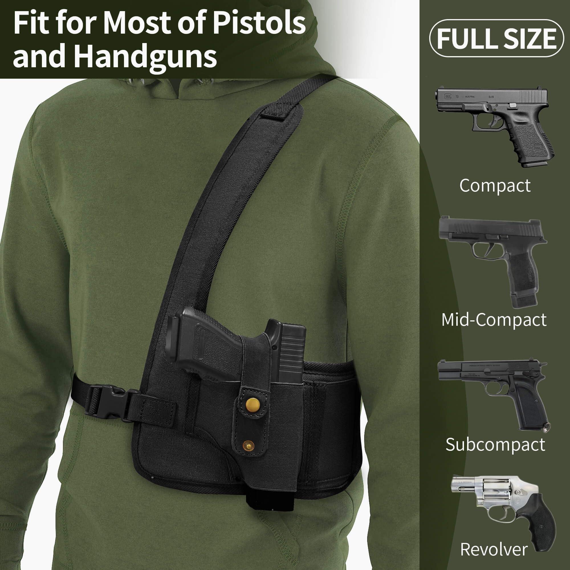 Secacollect Shoulder Holsters for Concealed Carry- Shoulder Gun Holster for Men and Women-Universal Pistol Chest Holster