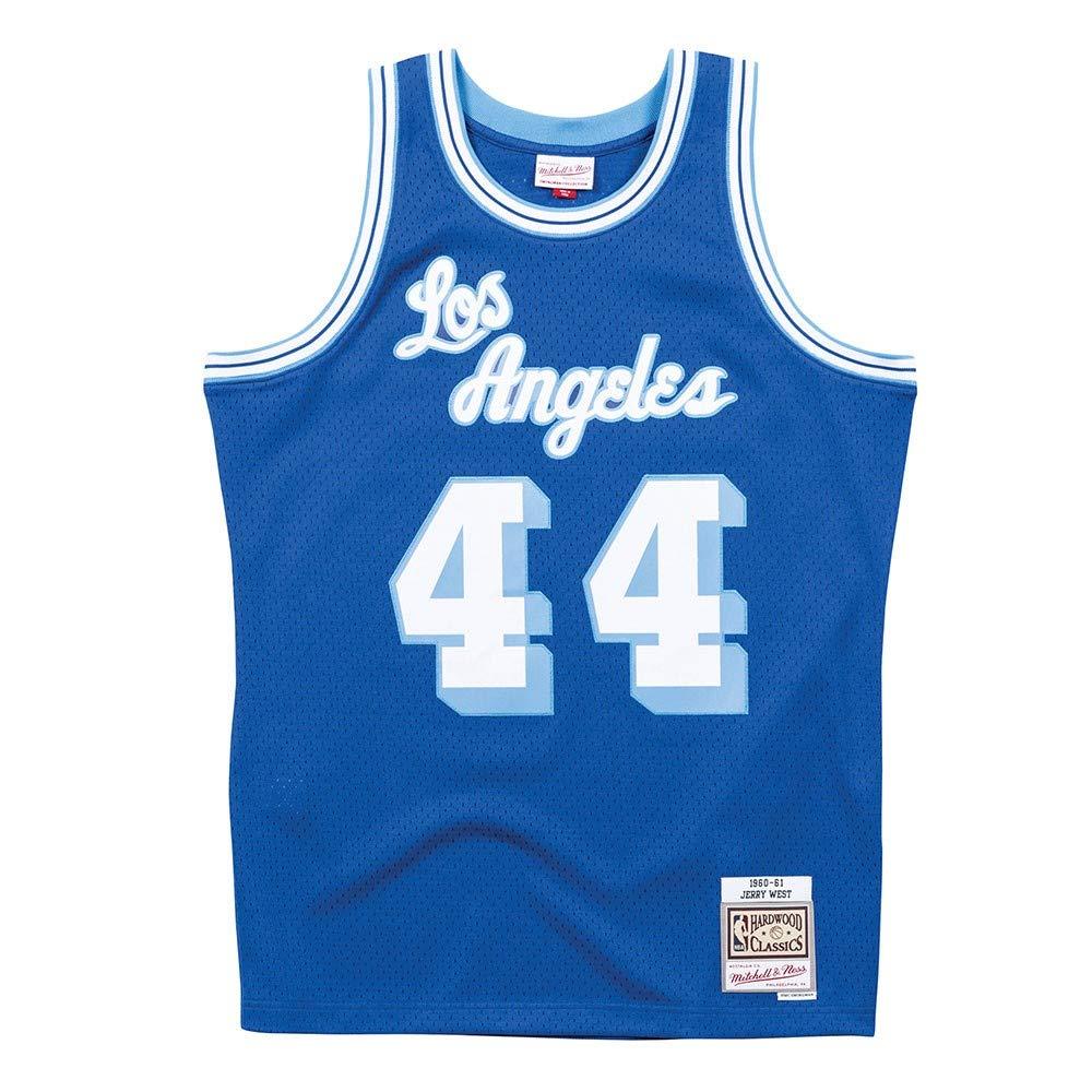 Mitchell & Ness Mitchell & Ness Los Angeles Lakers Jerry West Throwback Road Swingman Jersey Blue (Large)