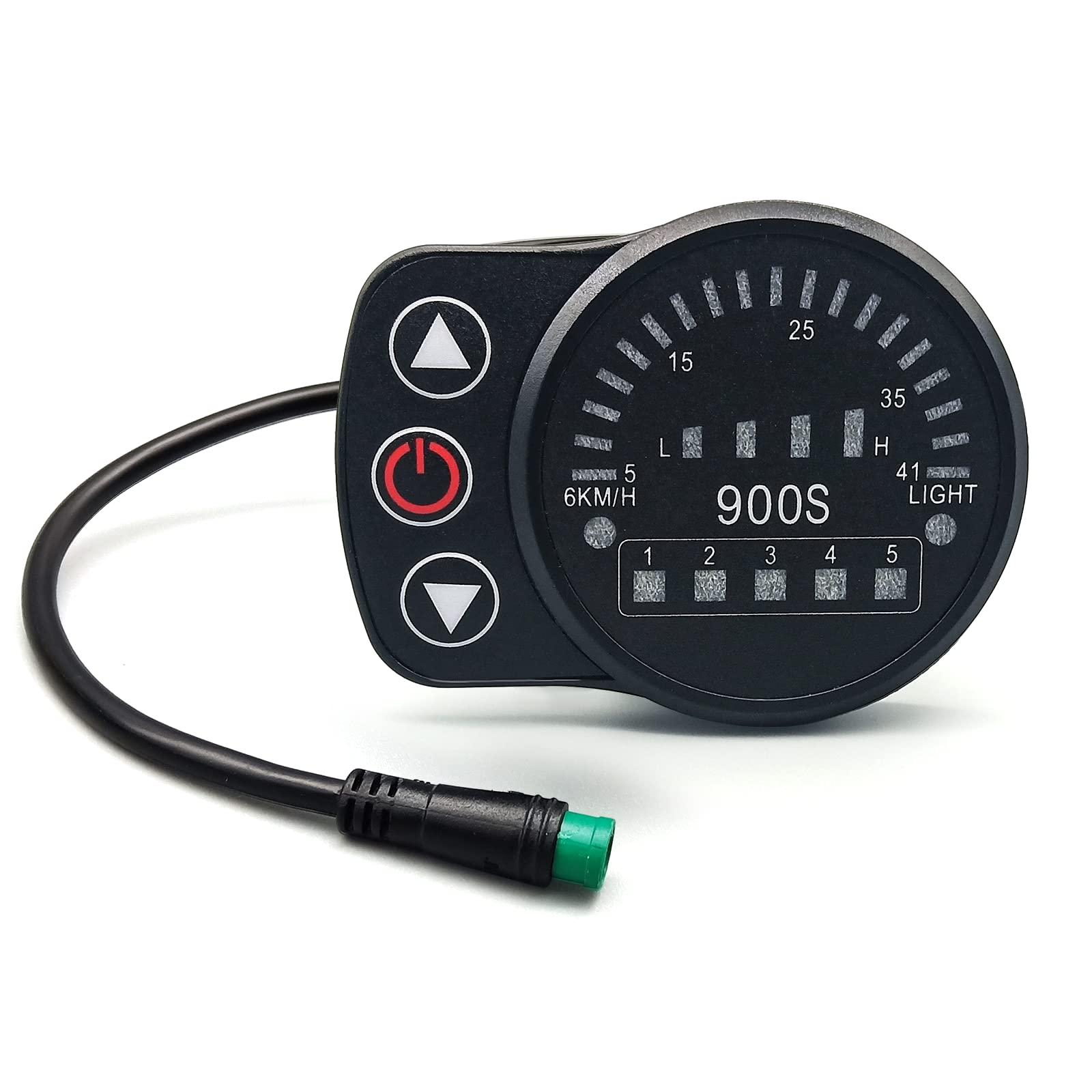 HUDAMZKY HUDAMZKY Electric Bike Bicycle LED Display KT LED-900S 36V 48V E Bike Display Matches Controller for Ebike Accessories Parts
