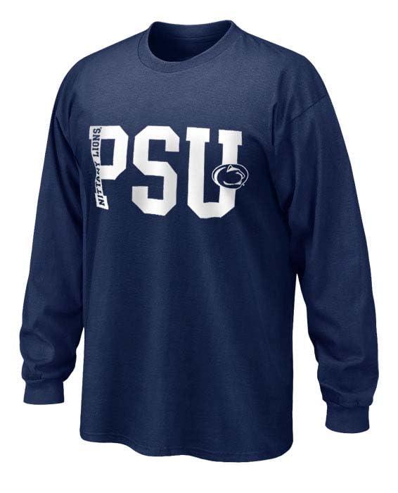 The Family Clothesline Penn State Officially Licensed Adult PSU Big Long Sleeve Shirt Medium Navy