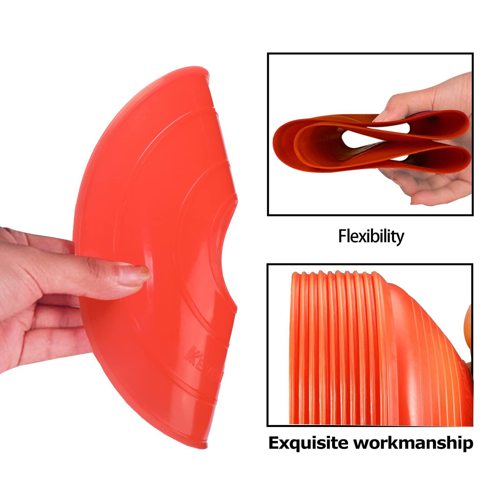 KEVENZ KEVENZ Soccer Cones, Pack of 50 Agility Training Disc Cones for Sports, Multicolor Field Marker for Soccer, Football and More