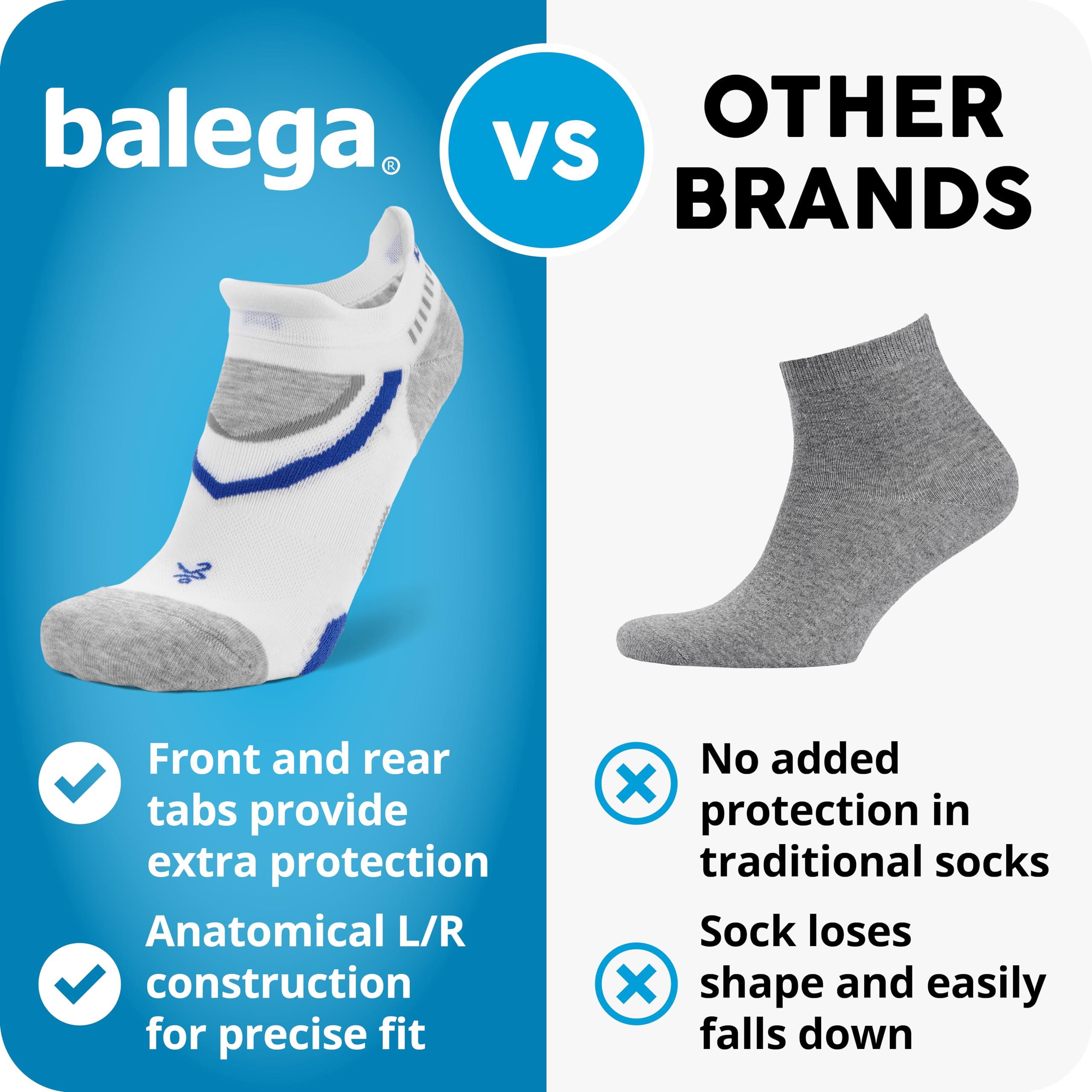 Balega Balega Ultraglide Cushioning Performance No Show Athletic Running Socks for Men and Women (1 Pair), Light Aqua/Lake Blue, Medium